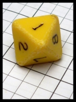 Dice : Dice - DM Collection - Gamescience Unusually Worn Yellow D8 - Trade July 2016